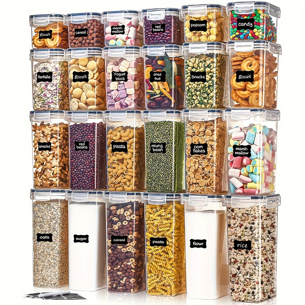 Kitchen Gadgets For Seniors - 24 Recipientes para Almacenamiento de Alimentos,