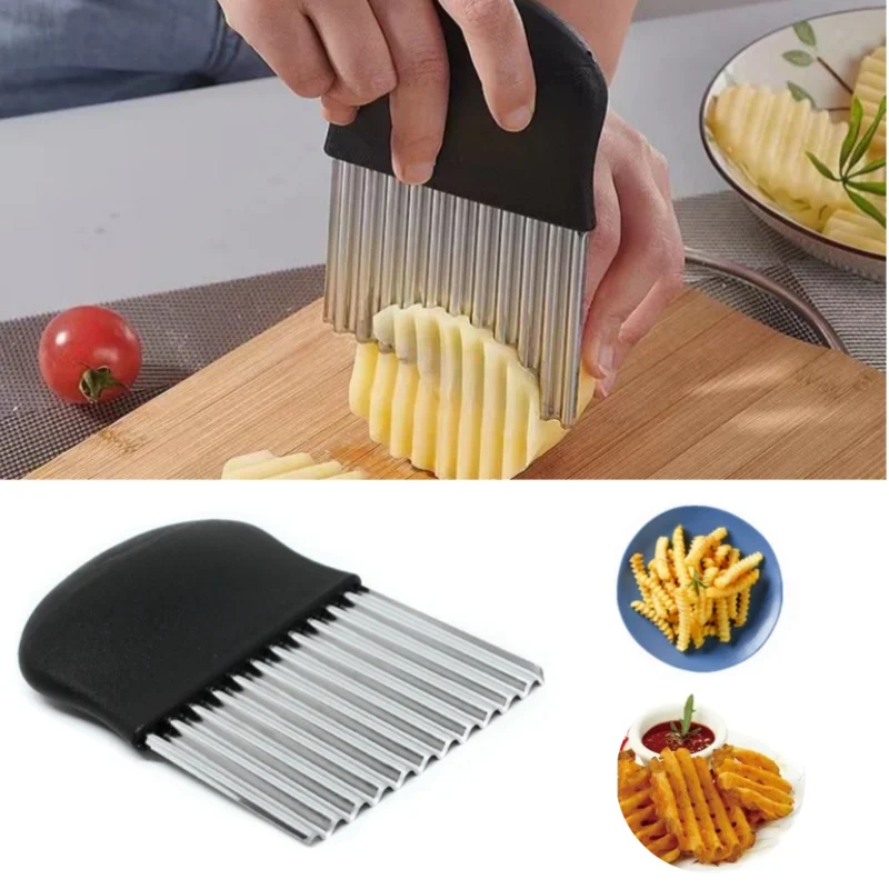 Kitchen Gadgets Vegetable Chopper - Rebanador de patatas fritas de acero