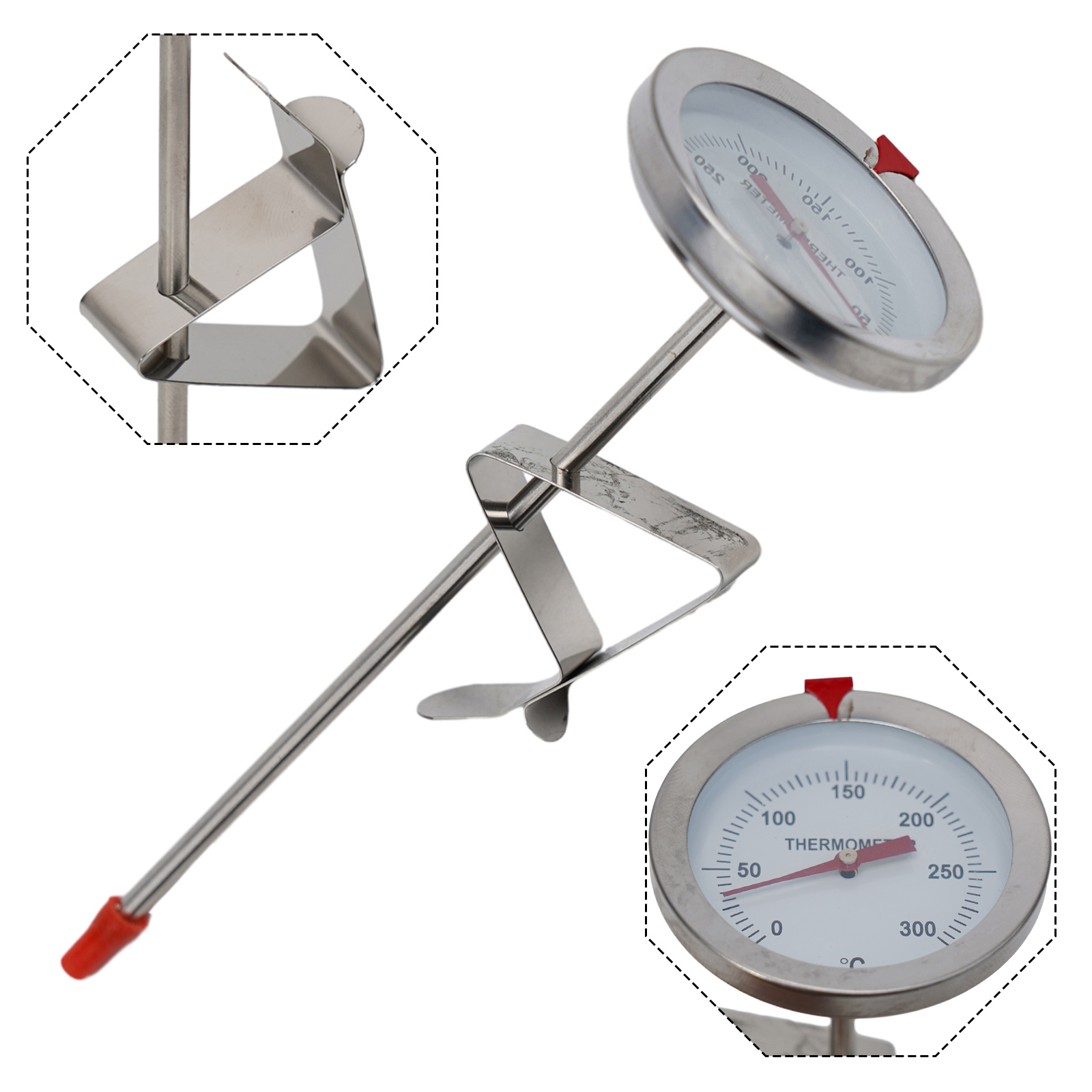 Kitchen Gadgets Gifts - Termómetro de sonda de acero inoxidable,