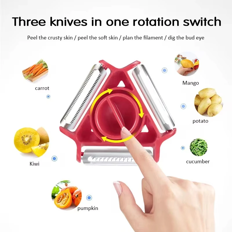 Kitchen Gadgets Peeler - Juego de peladores Trio de 1