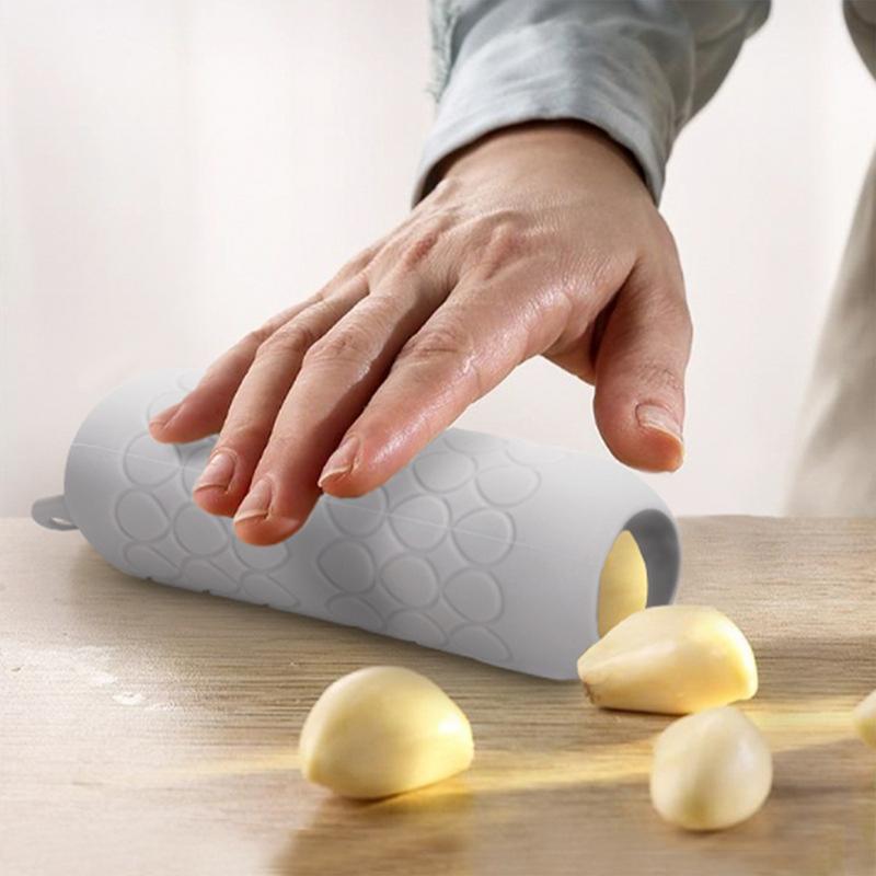 Tubo pelador de ajo de silicon - Kitchen Gadgets Peeler reseña y precio