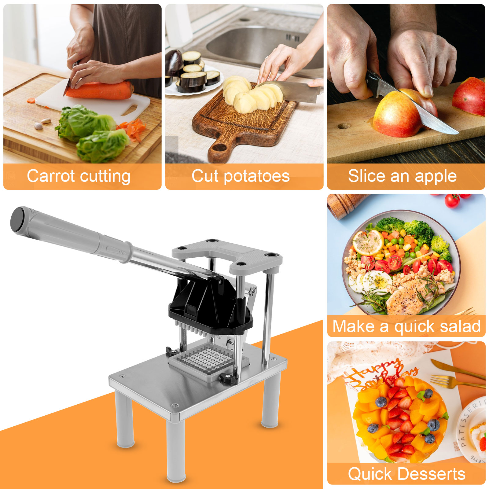 Picadora comercial de frutas y - Kitchen Gadgets Vegetable Chopper reseña y precio
