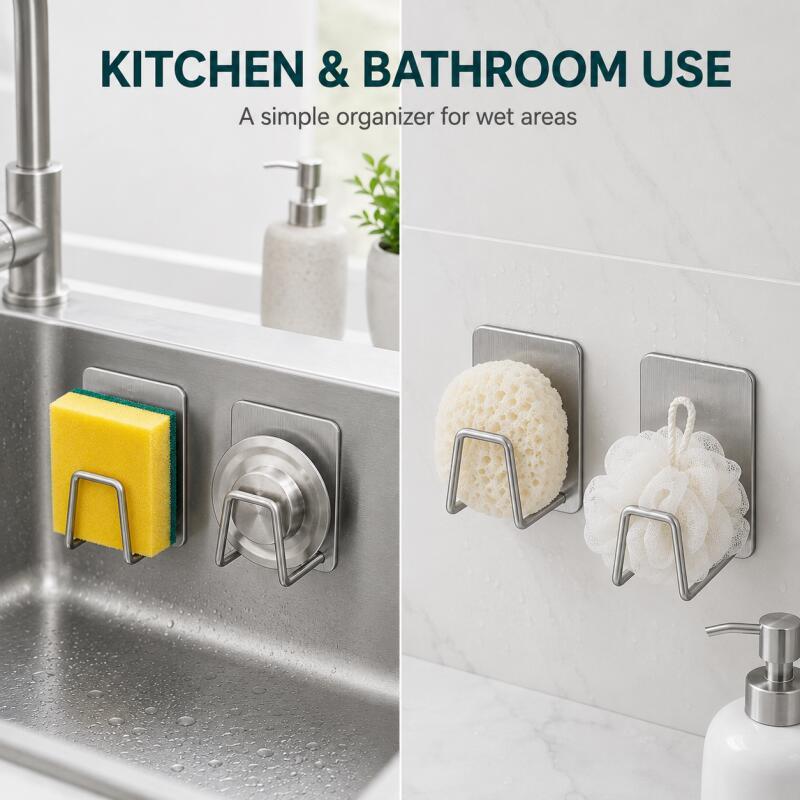 Soporte Autoadhesivo de Acero  - Kitchen Gadgets Gifts reseña y precio