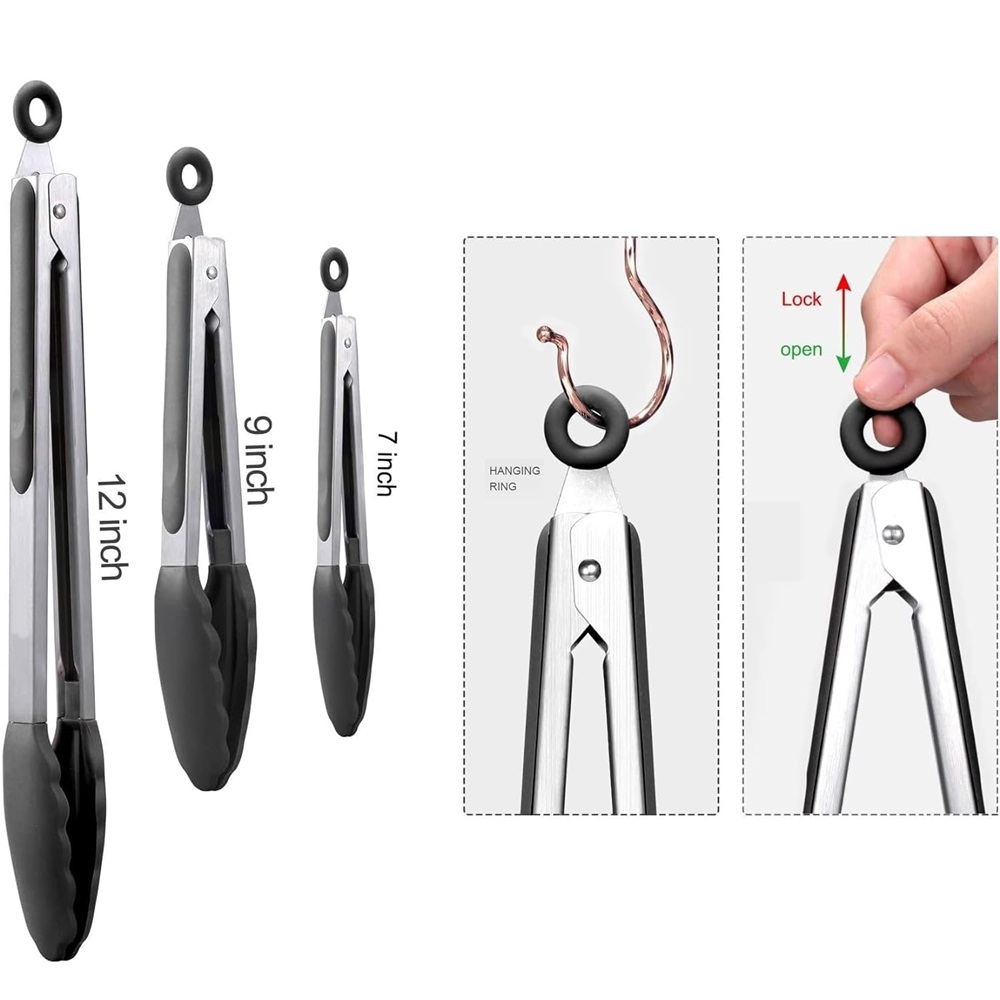 Pinzas de silicona para asar a - Kitchen Gadgets Gifts reseña y precio