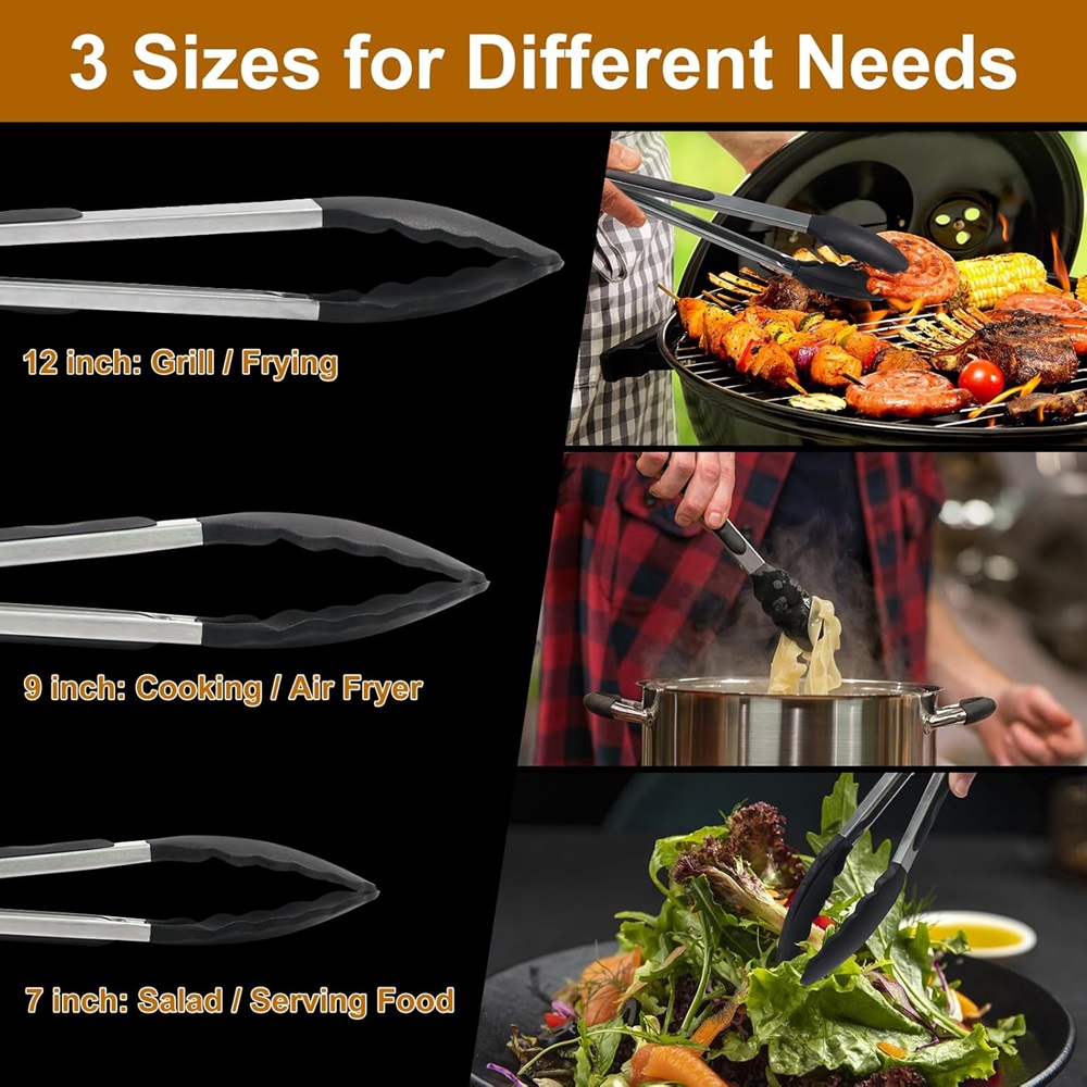 Pinzas de silicona para asar a - Kitchen Gadgets Gifts reseña y precio